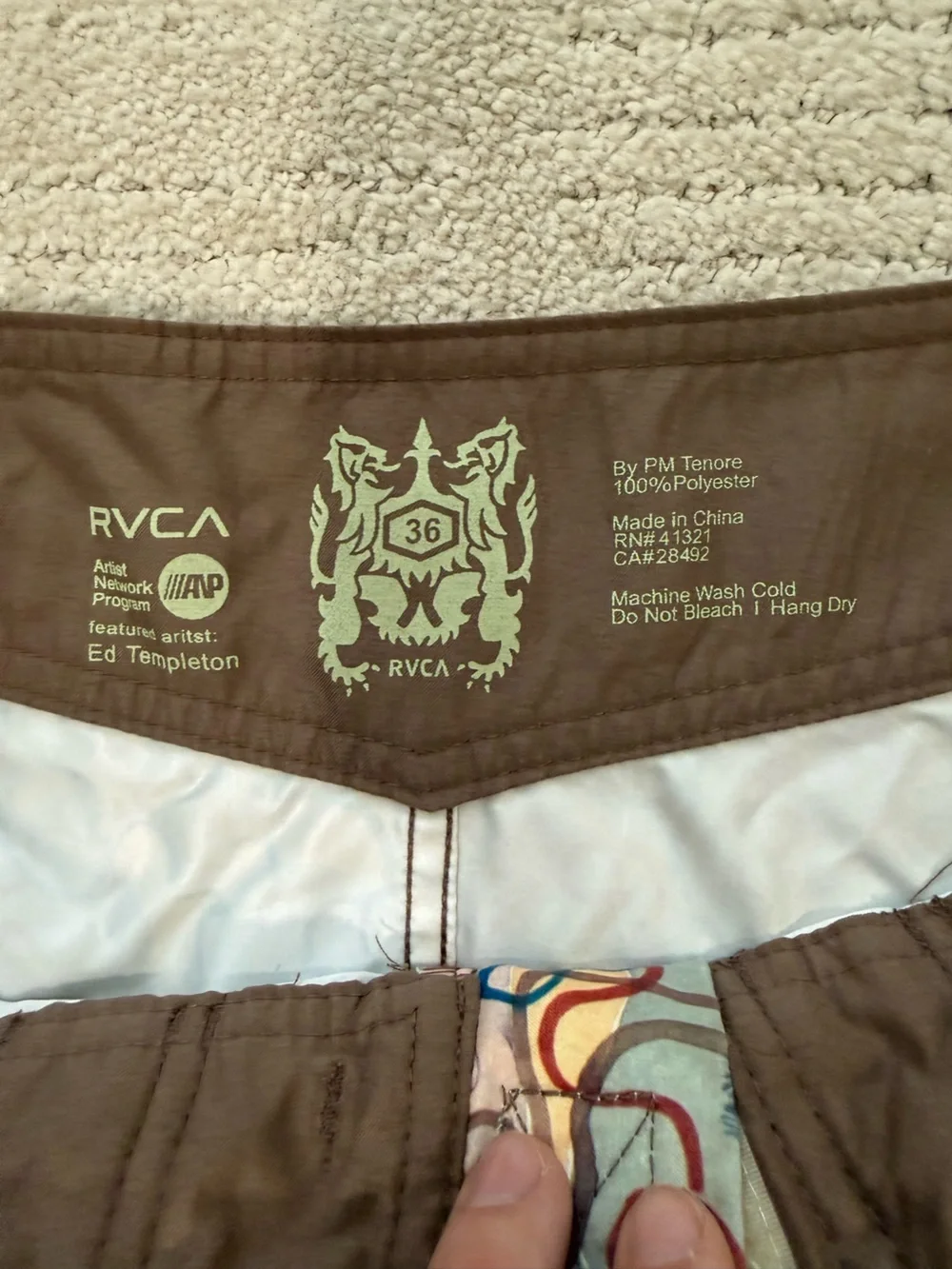 RVCA Multicolor Swim Board Shorts